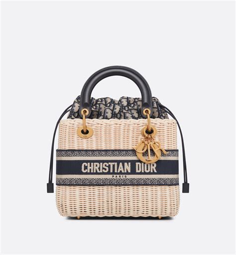 lady dior wicker bag.